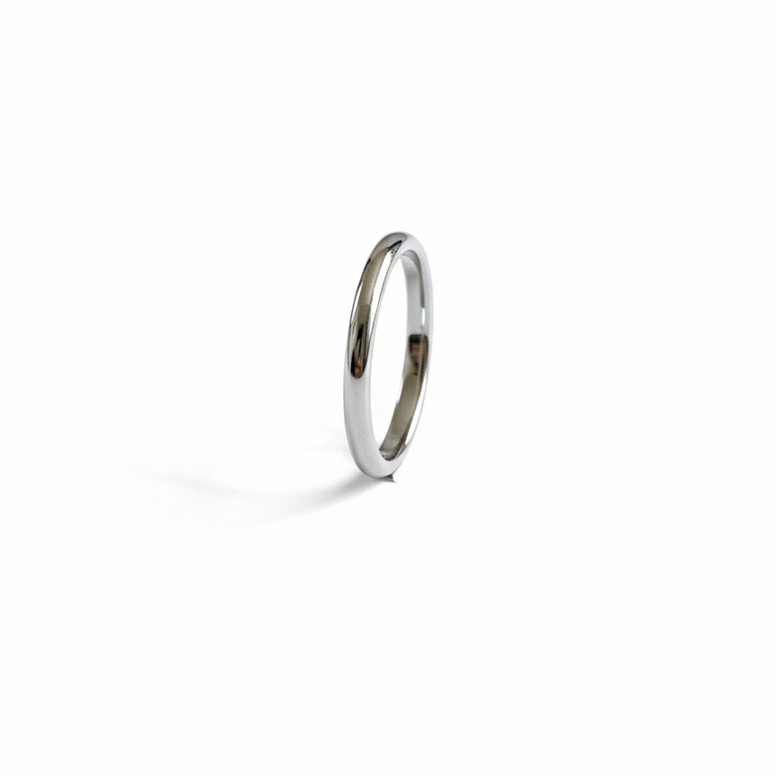 Solid Gold Wedding Band handcrafted by SOIL Jewelry