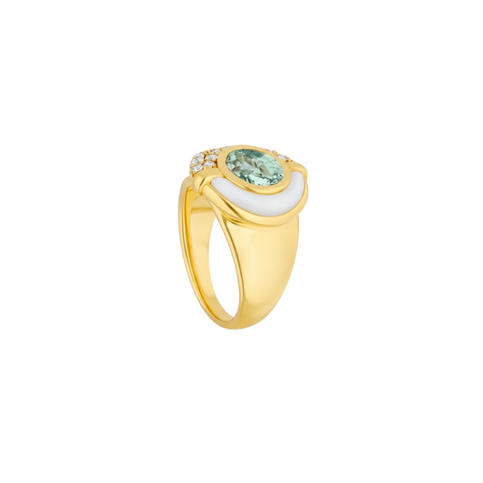 Solid gold harmony ring handcrafted by SOIL Jewelry