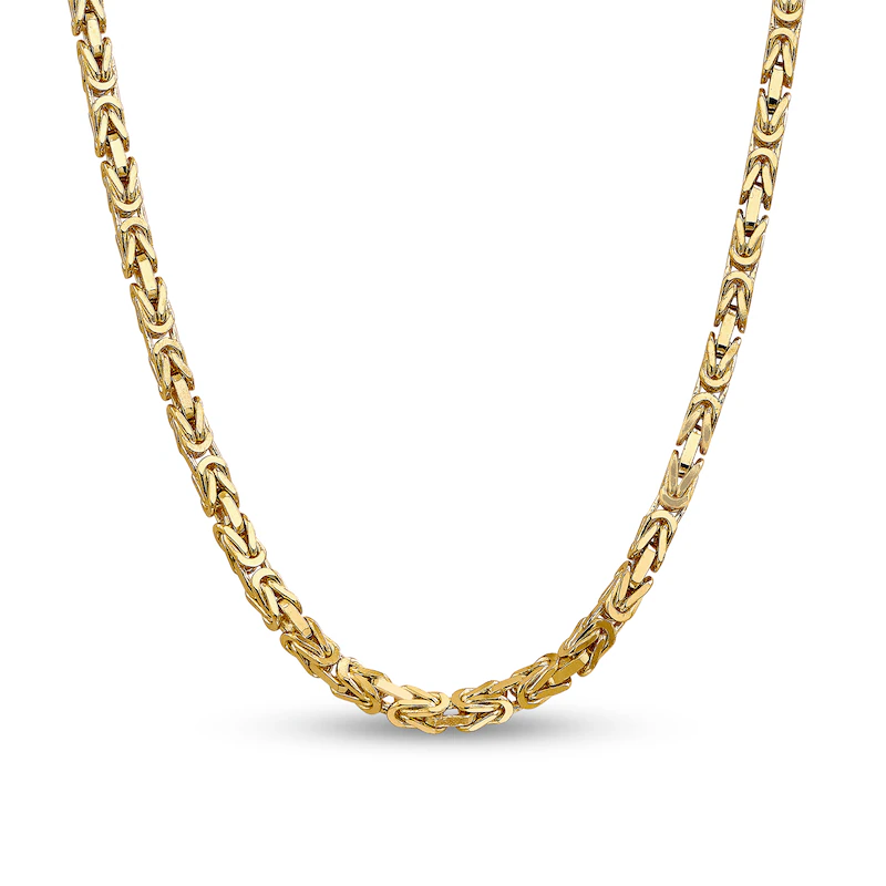 18K gold vermeil byzantine chain necklace handmade by SOIL Jewelry