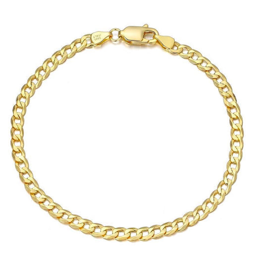 18K gold vermeil curb bracelet I handmade by SOIL Jewelry