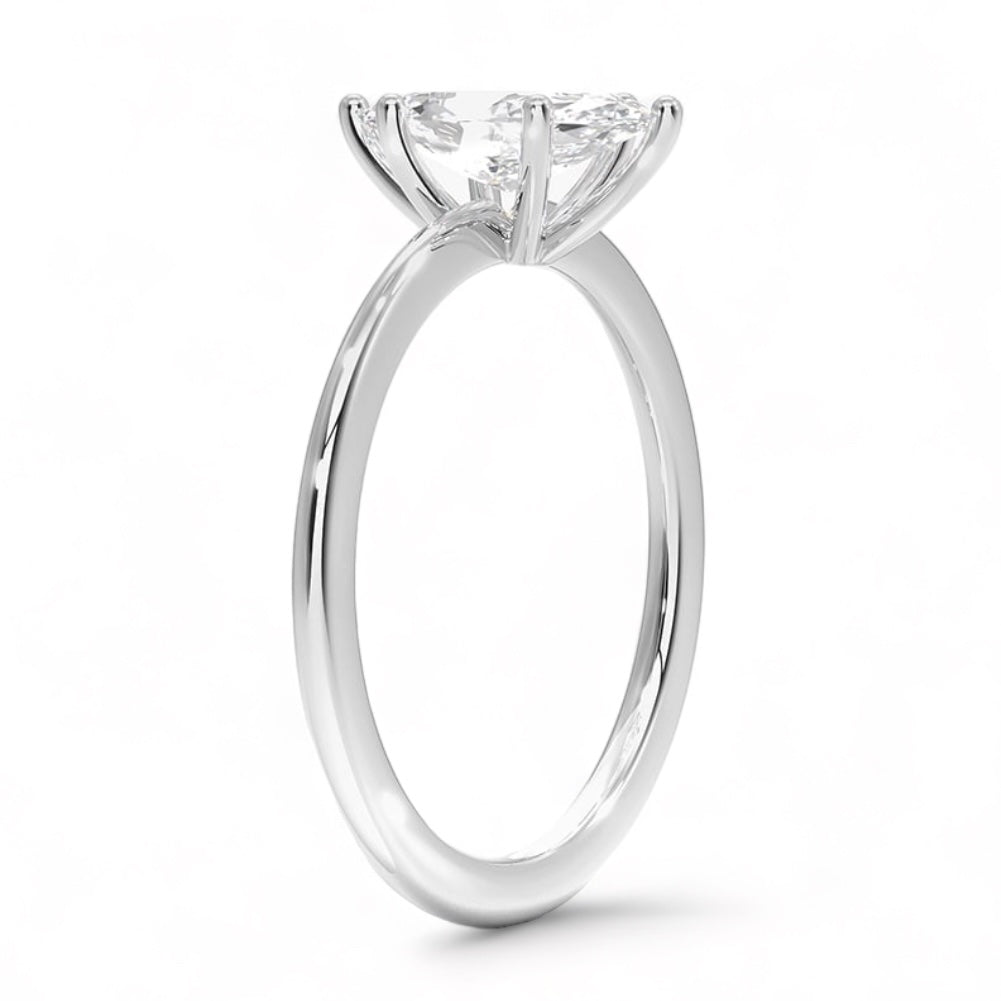 14kt Marquise Diamond Ring (1.02 ct) image 3Solid gold marquise diamond ring handcrafted by SOIL Jewelry