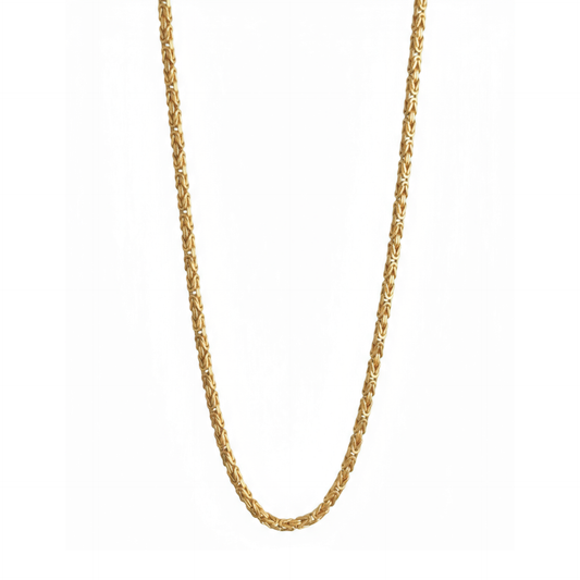 18K Yellow Gold Vermeil Byzantine Chain by SOIL Jewelry
