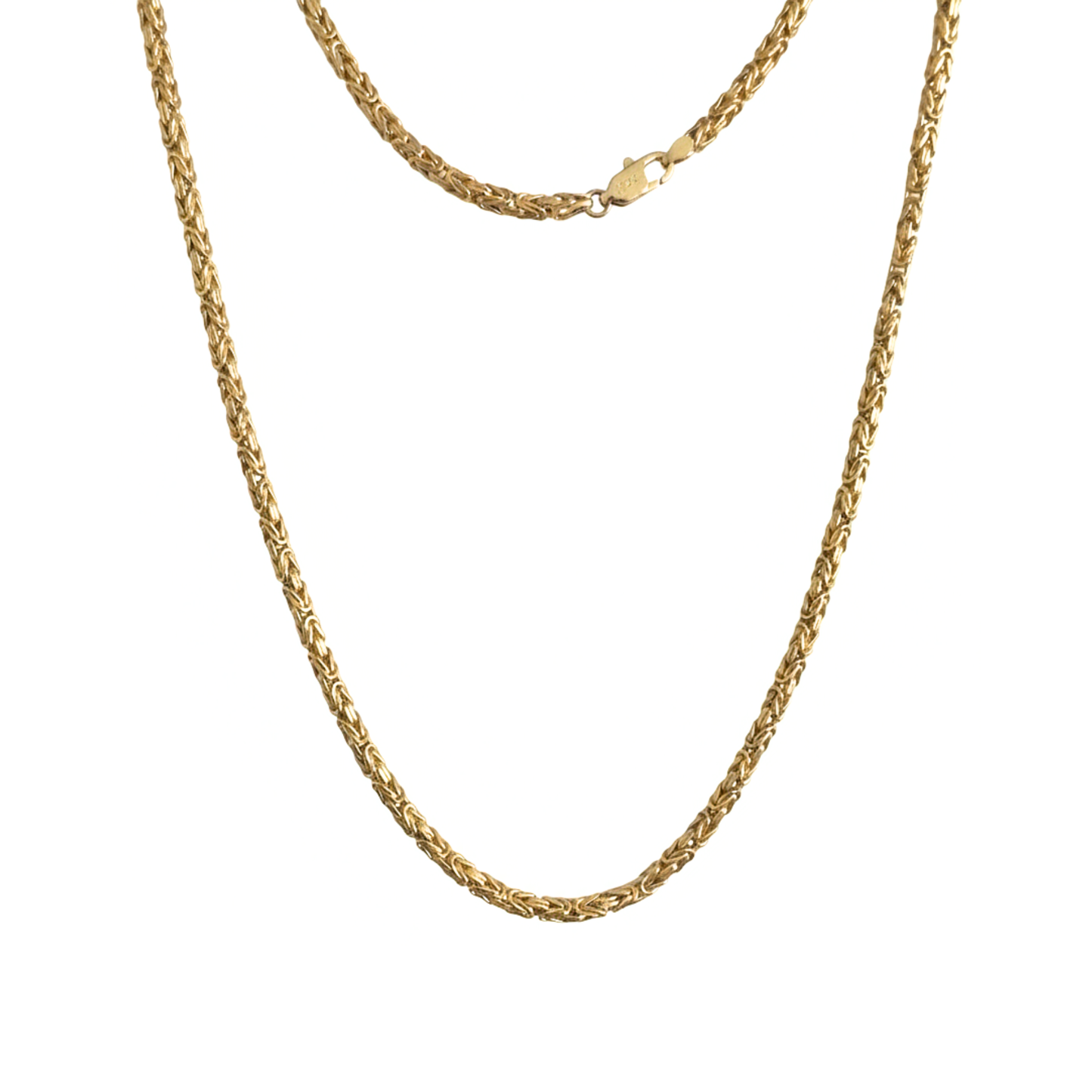18K Yellow Gold Vermeil Byzantine Chain by SOIL Jewelry