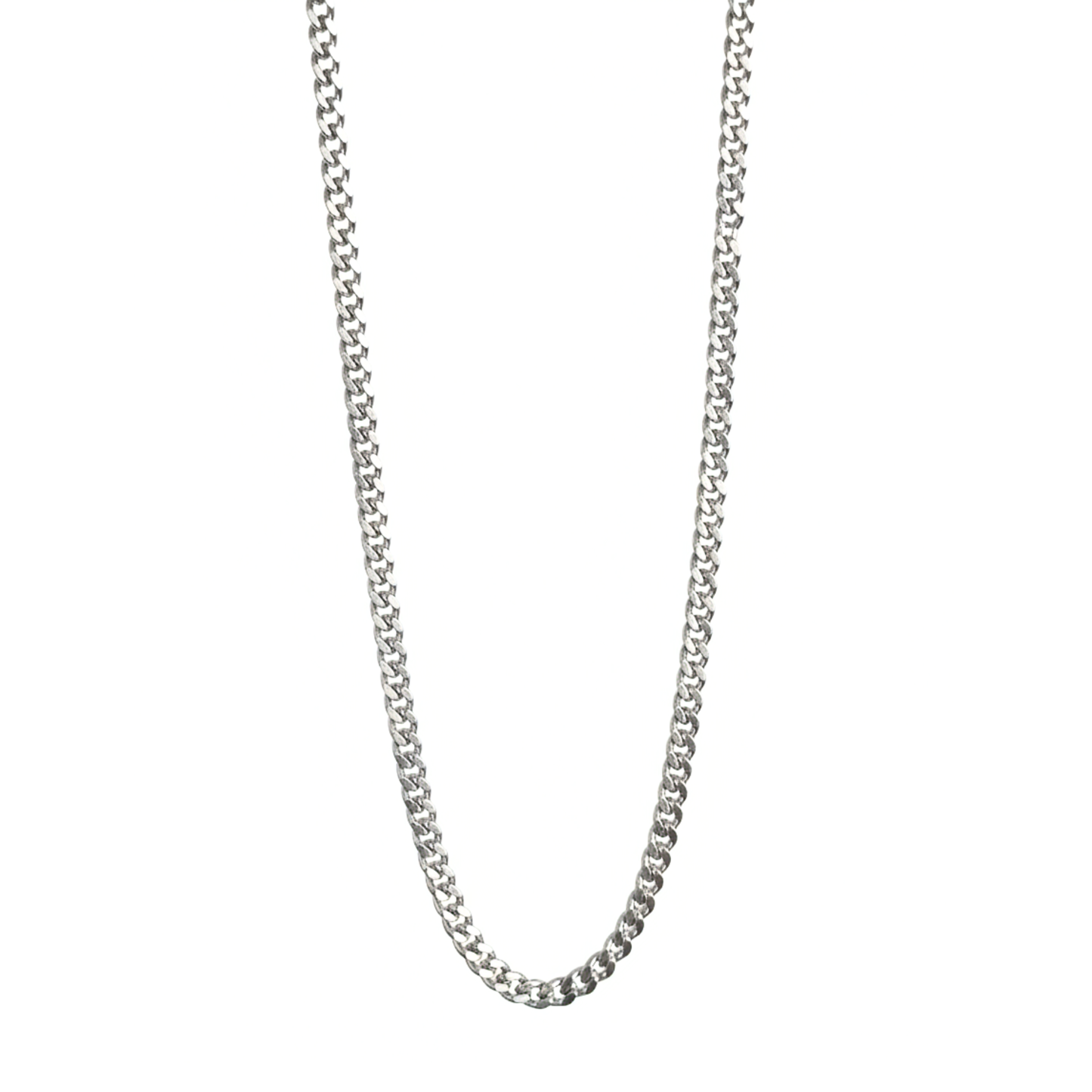 18K White Gold Gold Vermeil Curb Chain Necklace from SOIL Jewelry