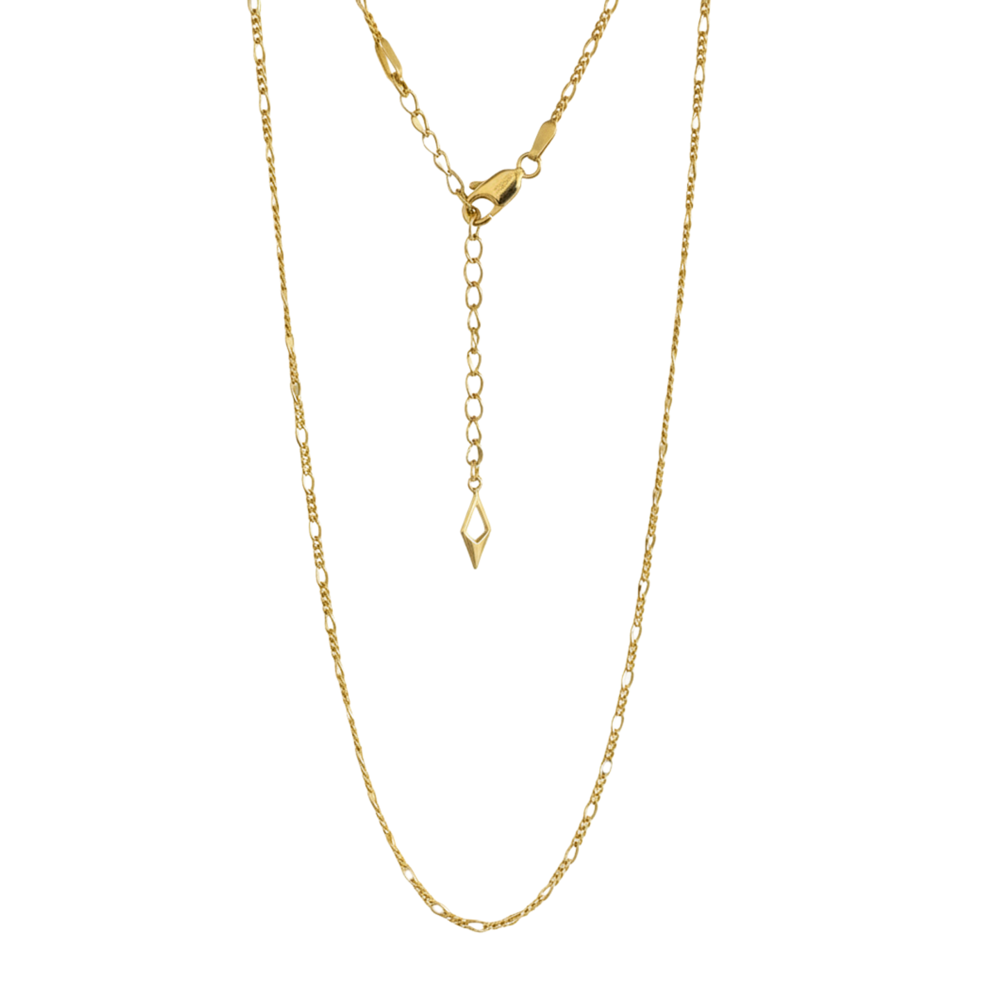 18K Yellow Gold Vermeil Figaro Chain Necklace by SOIL Jewelry