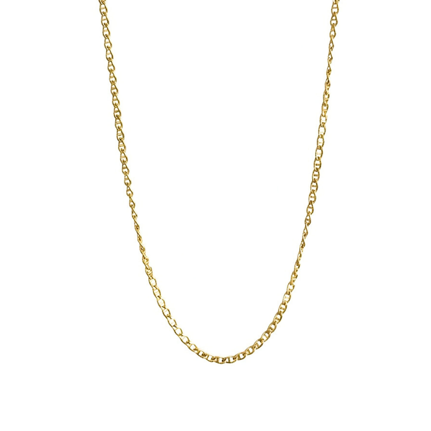 18K Gold Vermeil Flat Anchor Chain Necklace by SOIL Jewelry