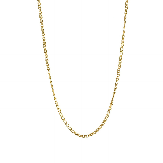 18K Gold Vermeil Flat Anchor Chain Necklace by SOIL Jewelry
