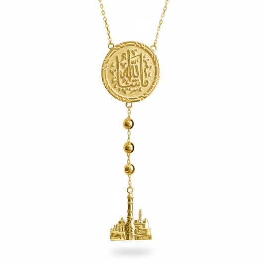 18K Solid Gold Coin Necklace by SOIL Jewelry